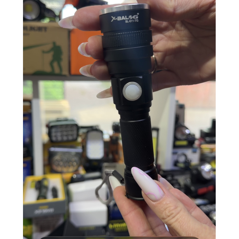 Ліхтар акумуляторний світлодіодний ручний із зумом 18650 battery UKC BL 611 TG Ліхтар акумуляторний світлодіодний ручний із зумом 18650 battery UKC BL 611 TG