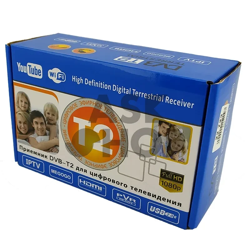 T2 тюнер Megogo small Укр.мова/підтримка Wi-Fi адаптера/USB 2.0/FullHD/DC12V/HDMI