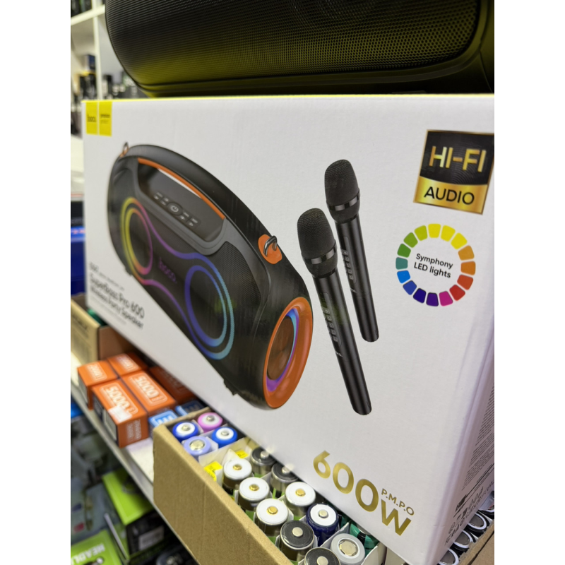 Портативна колонка Bluetooth HOCO DS67 Cool light RGB BT speaker 60W