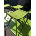Стіл туристичний посилений із 4 стільцями Folding Table ніжки кваратні Зелений
