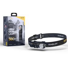 Налобний ліхтар Rablex RB719, білий + червоний, 500 lumen, акум, Type-C