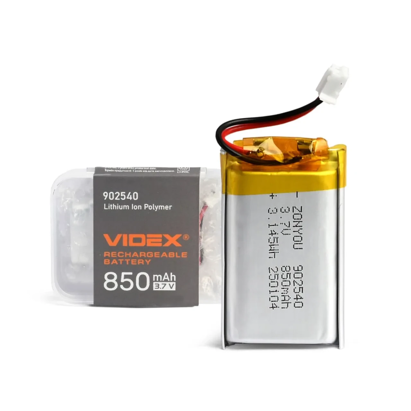 Акумулятор літій-полімерний (Li-pol) Videx VLF-B902540 8500mAh 3.7V (для ліхт. VLF-H015/H085) Акумулятор літій-полімерний (Li-pol) Videx VLF-B902540 8500mAh 3.7V (для ліхт. VLF-H015/H085)