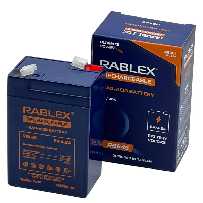 Акумуляторна батарея Rablex RB645 6V - 4,5Ah свинцево-кислотний