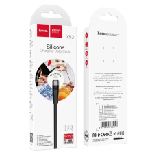 Кабель Hoco X53 Silicone USB-A - Lightning 2.4A 1m Black
