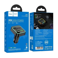ФМ-модулятор Hoco E85 2USB+USB-C PD20W+QC3.0черный