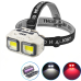 Ліхтар налобний HX-816-2COB (White+Red), Waterproof, 1x18650, ЗП Type-C, Box