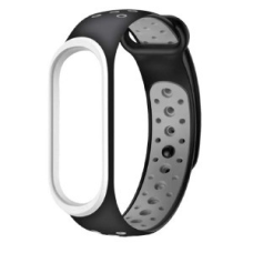 Ремінець до браслету фітнес-трекеру Mi Band 3/4 силікон драпірування чорний