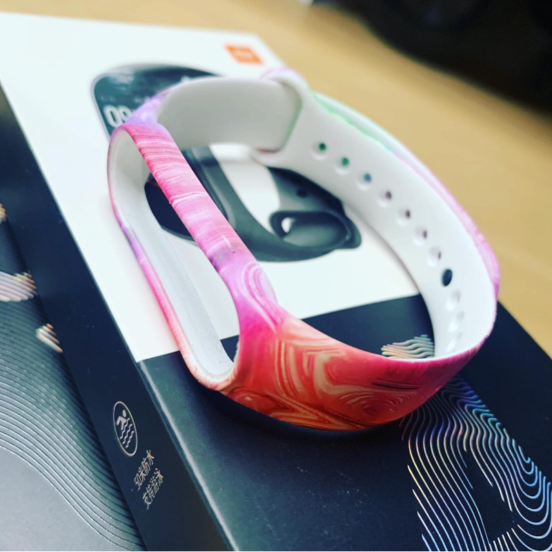 Ремінець до браслету фітнес-трекеру Mi Band 5 силікон принт Ремінець до браслету фітнес-трекеру Mi Band 5 силікон принт