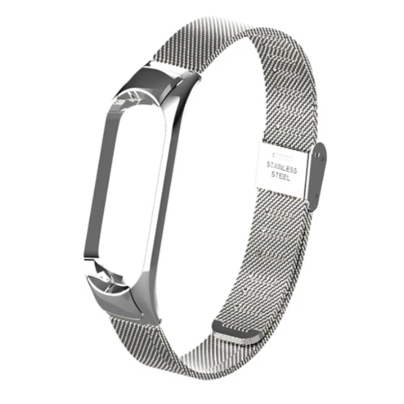 Міланська Петля Mi Band 4 (Сяоми Мі Бенд 4) срібло Міланська Петля Mi Band 4 (Сяоми Мі Бенд 4) срібло