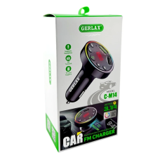 FM модулятор Gerlax C-M14 12-24V/3.1A/USB/QC3.0/BT5.3/RGB/LED
