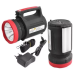 Фонарь переносной Luxury 1902 T, 5W+22SMD, 2 лампы 3W, power bank, солнечная батарея