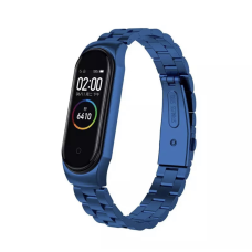 Ремінець MiJobs Plus металевий для Xiaomi Mi Band 4/3 Black (3 КАТЕГОРІЯ)