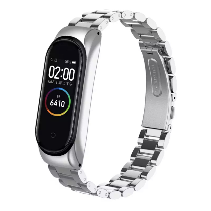Ремінець MiJobs Plus металевий для Xiaomi Mi Band 3/4/5/6
