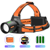 Ліхтар налобний NIGHT VISION FLUORESCENCE BL-T67-TG+COB(White+Red), 3x18650, 1 режим, Power Bank, ЗП Type-C, zoom