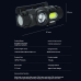 Ліхтар налобний YY-16-XPE+COB, Motion Sensor, Li-Ion аккумулятор , ЗУ Type-C, магніт