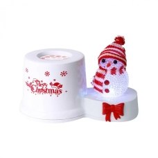 Ночной светильник проектор  на подставке Marry Christmas Снеговик 1367-2