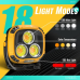 Ліхтар кемпінг W891-1-3COB(White+Yellow)+5SMD(Red), Power bank, 2x18650, ЗП Type-C, магніт, гачок