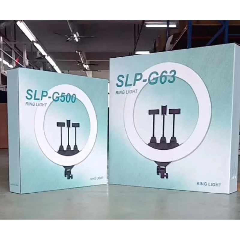 Кільцева LED-лампа SLP-G563 55 см 3 кріплення телефона з пультом 220V ⁇  Селфі лампа ⁇  LED кільце