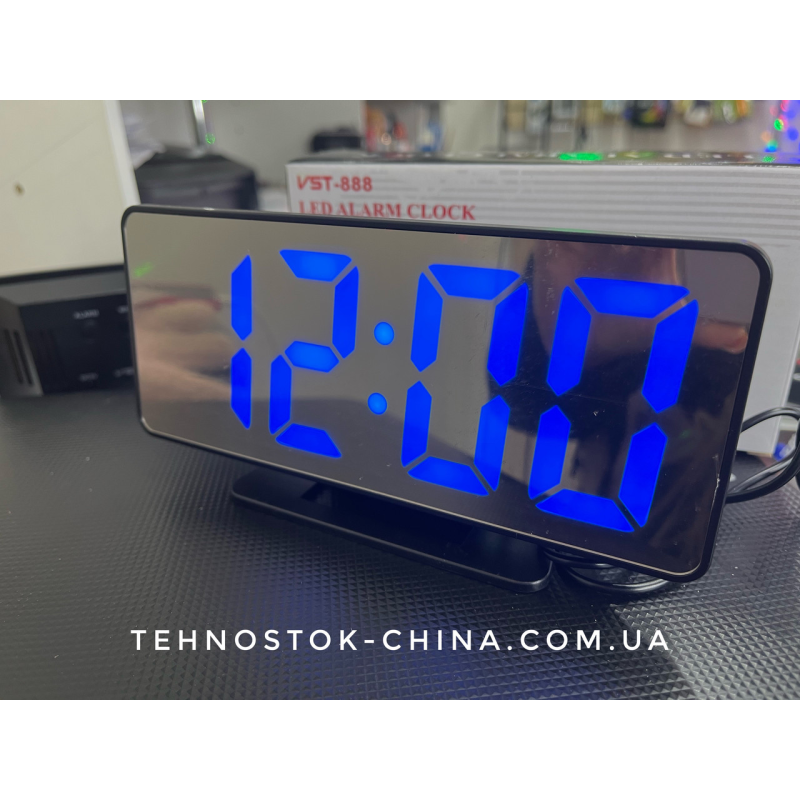 Електронний годинник настільних VST 888 blue