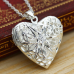 Кулон Серце відкривається на ланцюжку SILVER