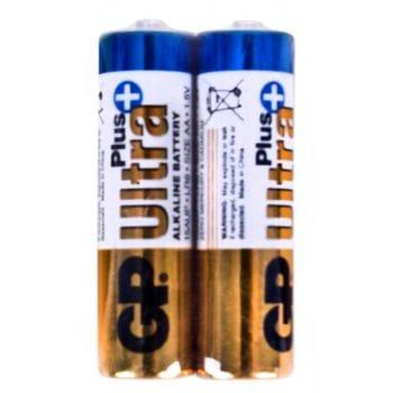 Батарейка GP ULTRA + ALKALINE 1.5V 15AUPHM-2S2 лужная, LR6,AA Батарейка GP ULTRA + ALKALINE 1.5V 15AUPHM-2S2 лужная, LR6,AA