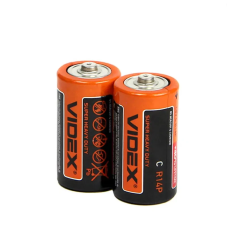 Батарейка солевая Videx R14P цена за 1 шт