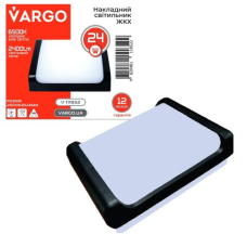 Світильник накладної VARGO LED 24W ЖКГ 6500K IP54 прямокутний c рамкою (V-111852)