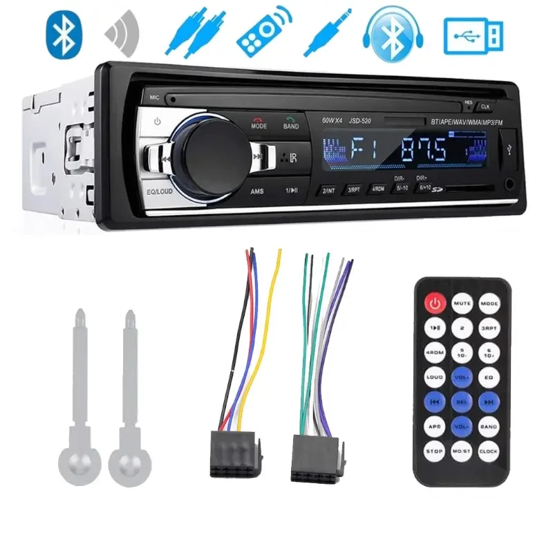 Автомагнітола JSD-521 BT-2USB 7 colour