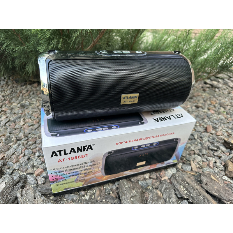 Портативна бездротова блютуз-колонка Xtreme Golon Atlanfa RX-1888BT Чорна 20 Вт потужна з флешкою
