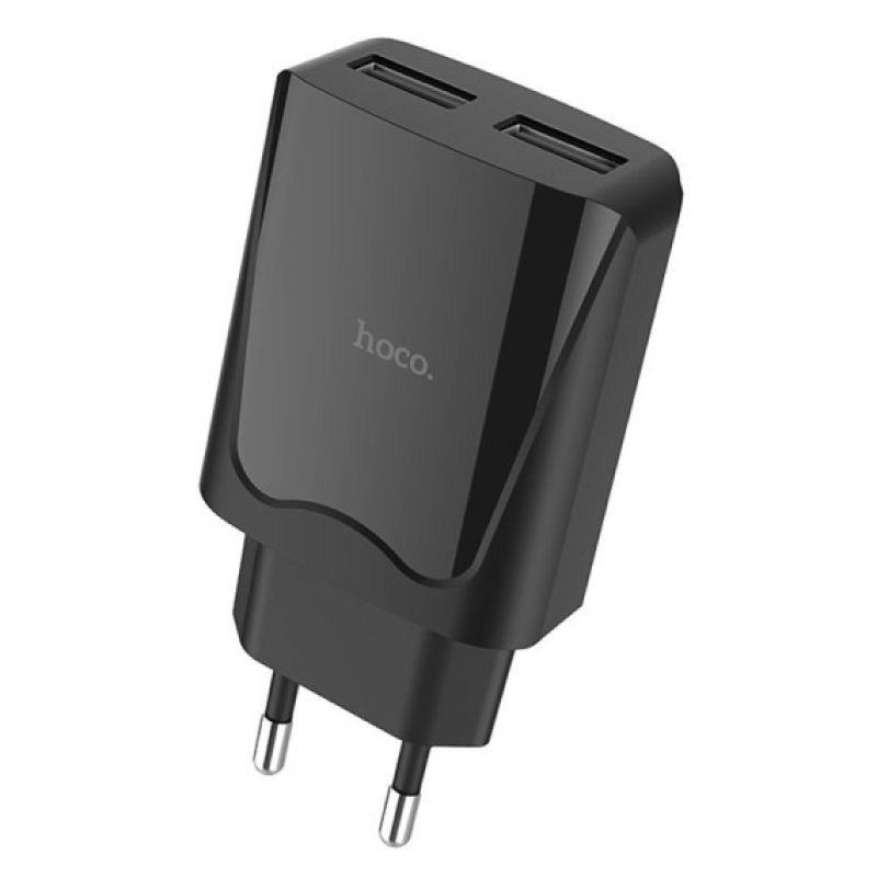 Бличок USB Hoco C52A 2.1A/2USB білий Бличок USB Hoco C52A 2.1A/2USB білий