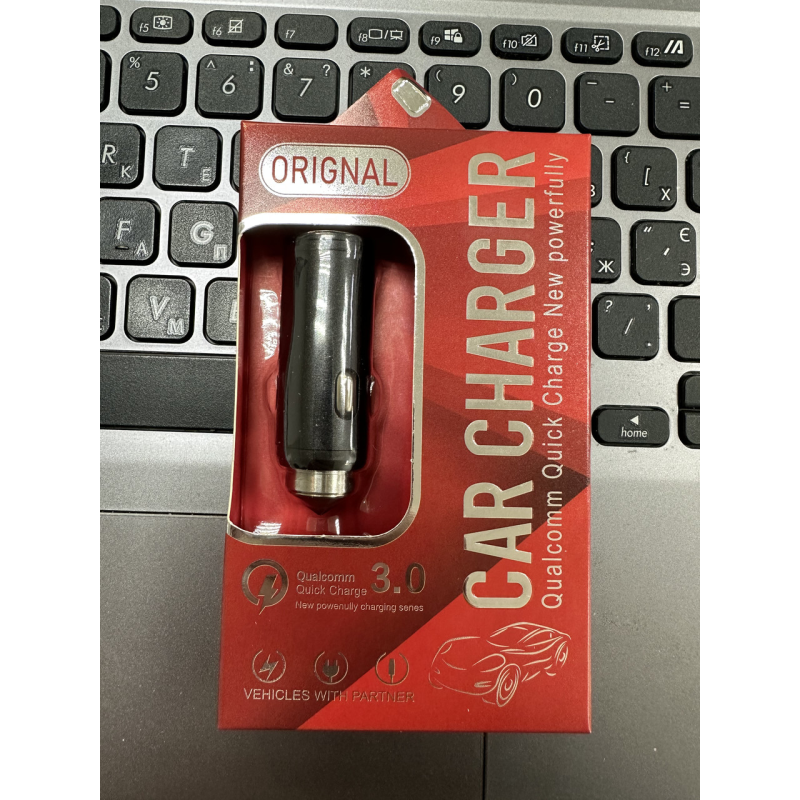 Автомобільний зарядний USB пристрій Т-05 3.0А 12/24V 1USB QUICK Charge 3.0 Автомобільний зарядний USB пристрій Т-05 3.0А 12/24V 1USB QUICK Charge 3.0