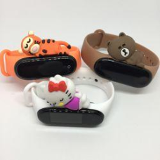 Ремінець до браслету фітнес-трекеру Mi Band 3/4 силікон мультяшна фігурка Кітті