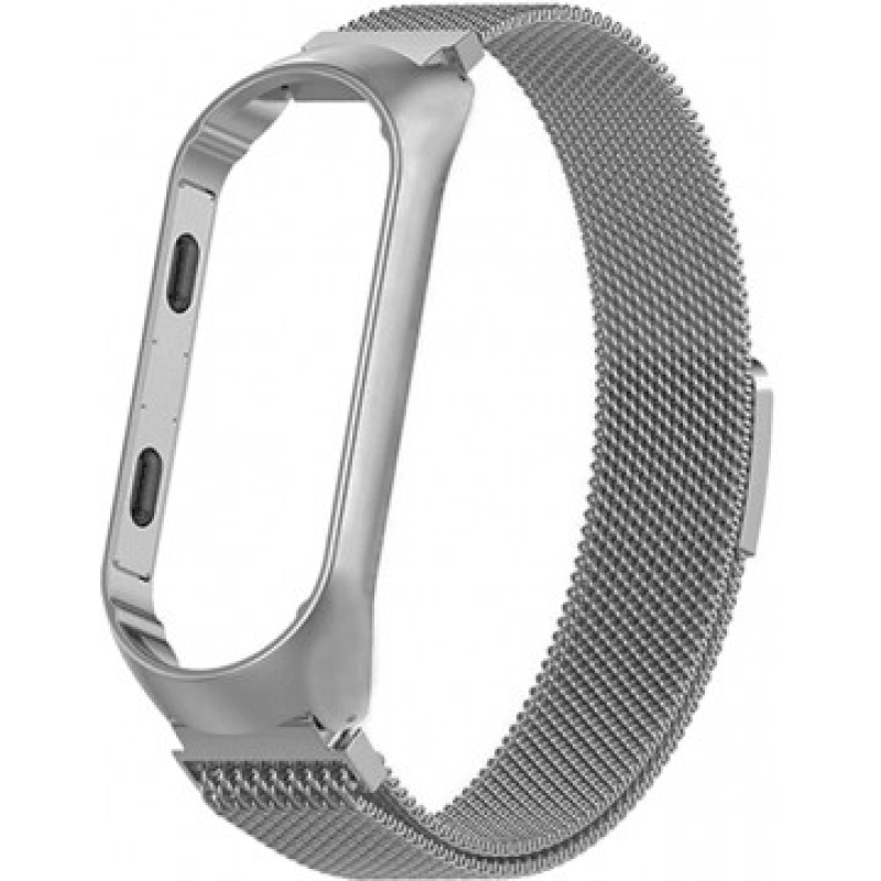 Міланська Петля Mi Band 4 (Сяоми Мі Бенд 4) срібло Міланська Петля Mi Band 4 (Сяоми Мі Бенд 4) срібло