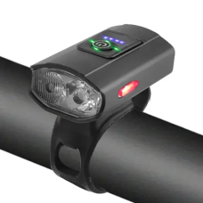 Велосипедний ліхтар 2285-2XPE ULTRA LIGHT, від USB/Ліхтарик на велосипед з індикацією заряду та роботи