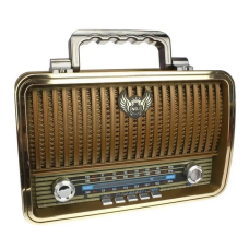 Акумуляторний радіоприймач колонка Kemai Retro (MD-1909BT) з Bluetooth і USB Gold