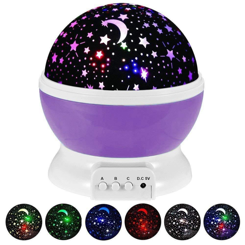 Проектор звездного неба Sleep Master Dream на батарейках и от сети Фиолетовый корпус Проектор звездного неба Sleep Master Dream на батарейках и от сети Фиолетовый корпус