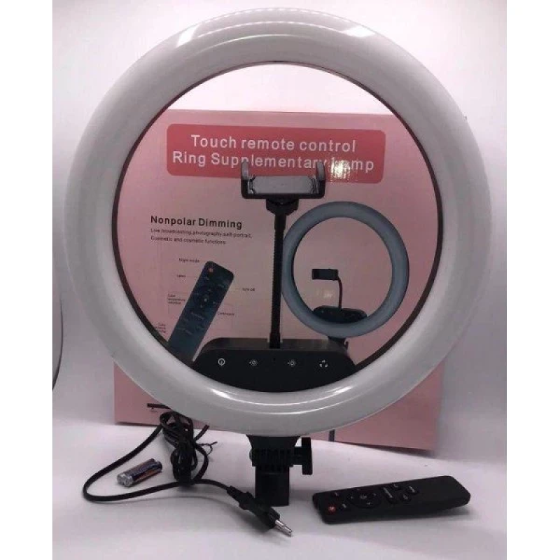 Кільцева LED-лампа AL-360 (1 кріп.тел) (пульт) 220 V (36 см) без штатива