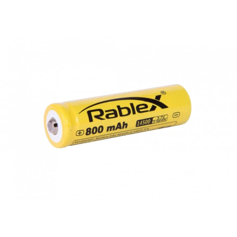 Акумулятор 14500 Rablex, (Li-ion 3.7В, 800mAh) Акумулятор 14500 Rablex, (Li-ion 3.7В, 800mAh)