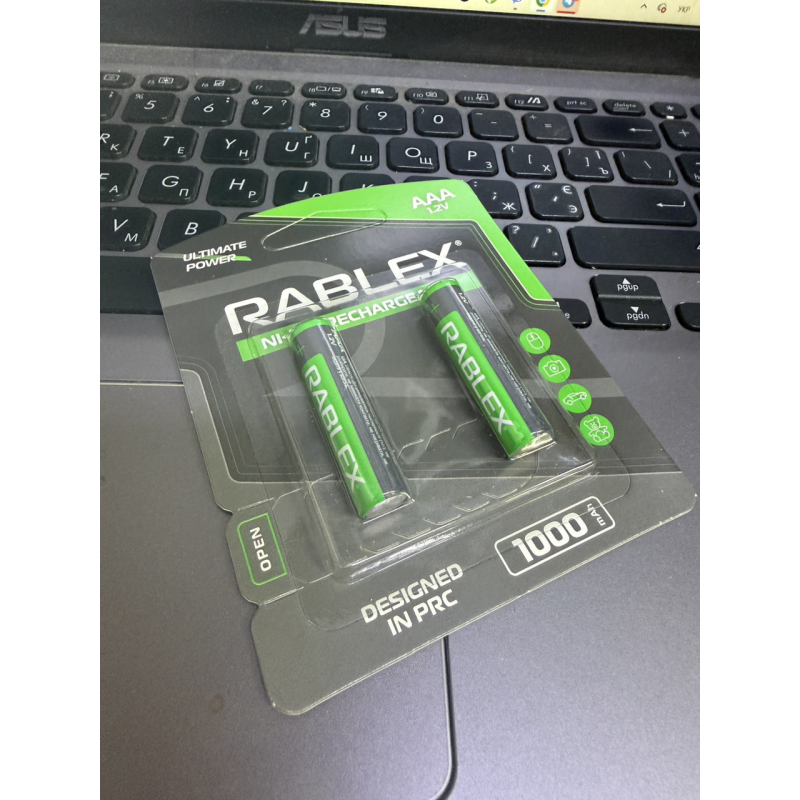 Акумулятори Rablex HR03/AAA 1000mAh 1 шт.