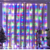 Гірлянда штора на дроті “Крапля роси“ 3х2 м 144 LED пульт RGB