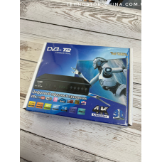 Цифровий ефірний ТВ тюнер-приставка ресивер DVB-T2 AT-788 FullHD WiFi IPTV