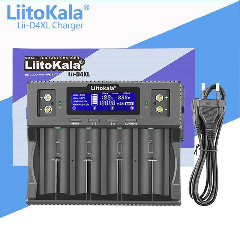 Універсальний зарядний пристрій для акумуляторів LiitoKala Lii-D4XL