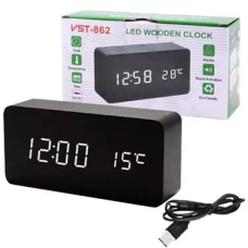 Годинник електронний VST-862-6 USB термометр, будильник, календар