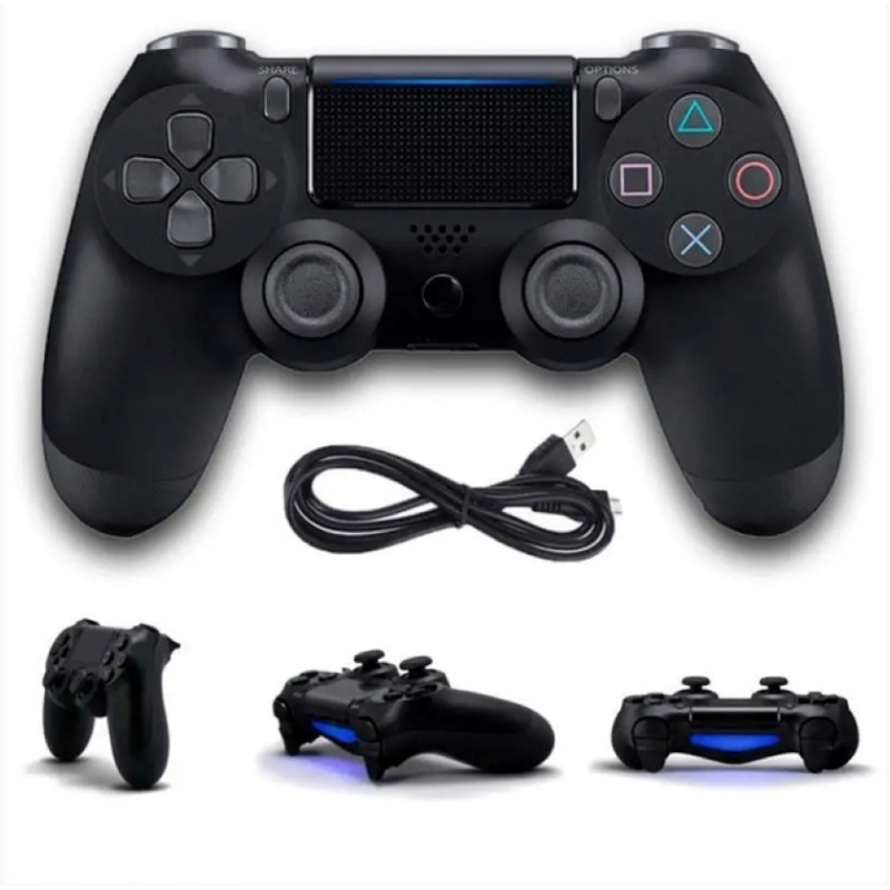 Ігровий джойстик для PS4 DOUBLE-motor vibration 4 Чорний