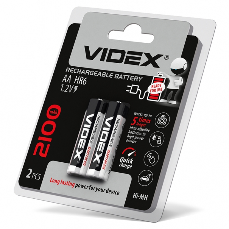 Аккумулятори Videx AA/HR6 2100 mAh за 1 шт Аккумулятори Videx AA/HR6 2100 mAh за 1 шт
