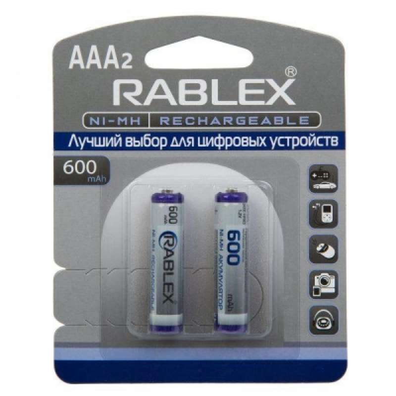Акумулятор Rablex AAA/HR6 600 mAh за 1 шт