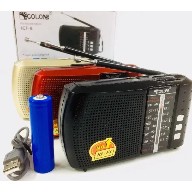 Радіоприймач GOLON ICF-8 BT (USB+SD) Радіоприймач GOLON ICF-8 BT (USB+SD)