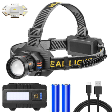 Ліхтар налобний BL-T701С-TG, 2x18650, ЗП Type-C, zoom, Box