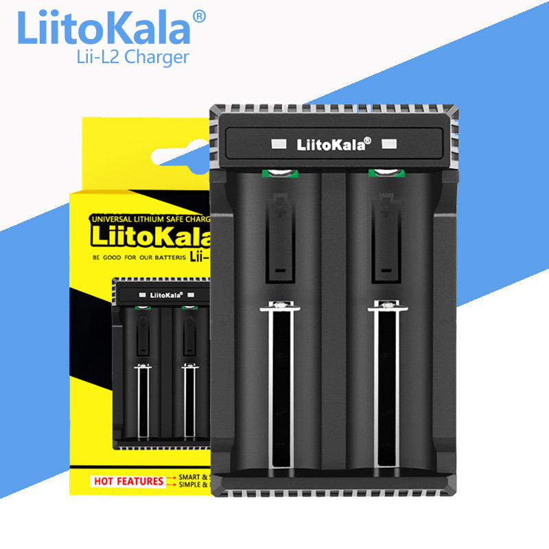Зарядний пристрій LiitoKala Lii-L2 2 канали 10440/ 14500/ 16340/ 17355/ 17500/ 17670/ 18350/ 18490/ 18650/ 22650, 5V Зарядний пристрій LiitoKala Lii-L2 2 канали 10440/ 14500/ 16340/ 17355/ 17500/ 17670/ 18350/ 18490/ 18650/ 22650, 5V
