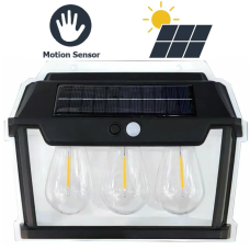Ліхтар 999-38W вольфрамові лампи, Motion Sensor, 1х18650, сонячна панель